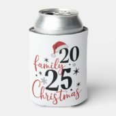 Familie Kerstmis 2025 Squad Reunion Matching Blikjeskoeler (Blikje Voorkant)