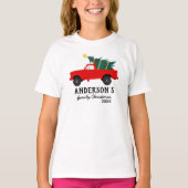 Familie Kerstmis Aangepaste T-Shirt (Voorkant)