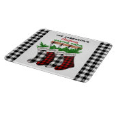 Familie Kerstmis Bakken Crew Snijplank (Hoek)