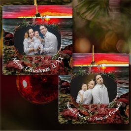 Familie Kerstmis Banderas Sunset 914 Keramisch Ornament