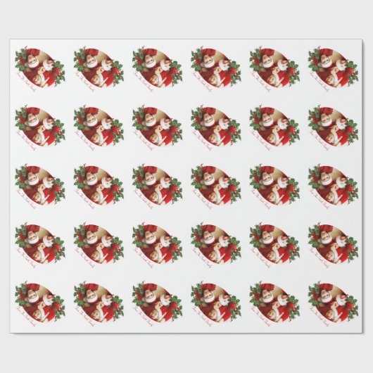 Familie Kerstmis Cadeaupapier (Vlak)