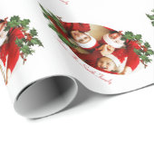 Familie Kerstmis Cadeaupapier (Rol Hoek)