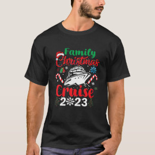 Familie Kerstmis Cruise 2023 Vrolijke Cruisemas Bo T-shirt
