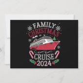 Familie Kerstmis Cruise Squad 2024 Matching Outfit Feestdagenkaart (Voorkant)
