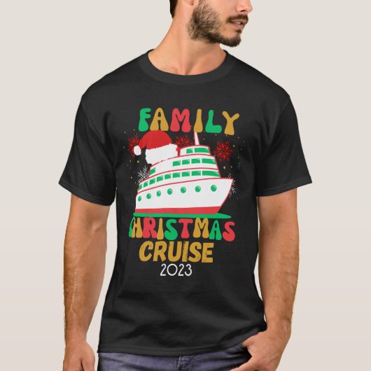 Familie Kerstmis cruise T-shirt (Voorkant)