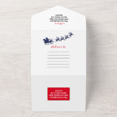 Familie Kerstmis 🎄✨ Foto Nieuwsbrief All In One Uitnodiging (Buitenkant)