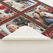Familie Kerstmis Geplaagd Gepersonaliseerde Fotoco Sherpa Deken (3/4)