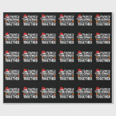 Familie Kerstmis Herinneringen samen vakantie make Cadeaupapier (Vlak)