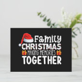 Familie Kerstmis Herinneringen samen vakantie make Kaart (Staand voorkant)
