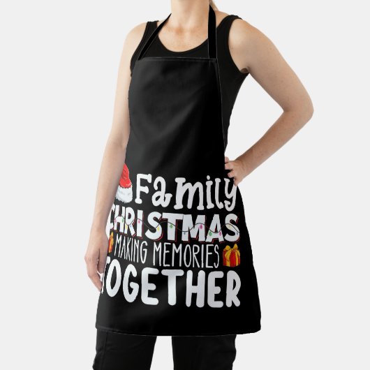 Familie Kerstmis Herinneringen samen vakantie make Schort (Insitu)