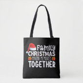 Familie Kerstmis Herinneringen samen vakantie make Tote Bag (Voorkant)