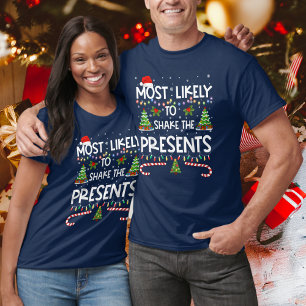 Familie Kerstmis het meest waarschijnlijk om de Ca T-shirt