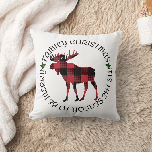 Familie Kerstmis is het seizoen om vrolijk te zijn Kussen (Deken)