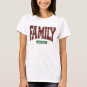 Familie Kerstmis Luipaard Print  T-shirt (Voorkant)