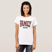 Familie Kerstmis Luipaard Print  T-shirt (Voorkant volledig)