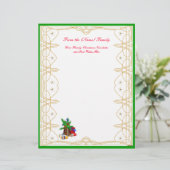 Familie Kerstmis Nieuwsbrief (Staand voorkant)