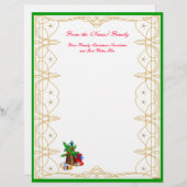 Familie Kerstmis Nieuwsbrief (Voorkant / Achterkant)