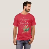 Familie Kerstmis samen het slechten T-shirt (Voorkant volledig)