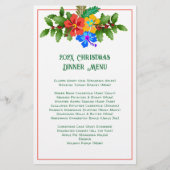 Familie Kerstmis Sjabloon Senibiscus Menu (Voorkant)