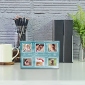 Familie Kerstmis Sneeuwvlokken Foto Collage Blok