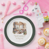 Familie Kerstmis Thuis Party Gepersonaliseerd Papieren Bordje (Feest)