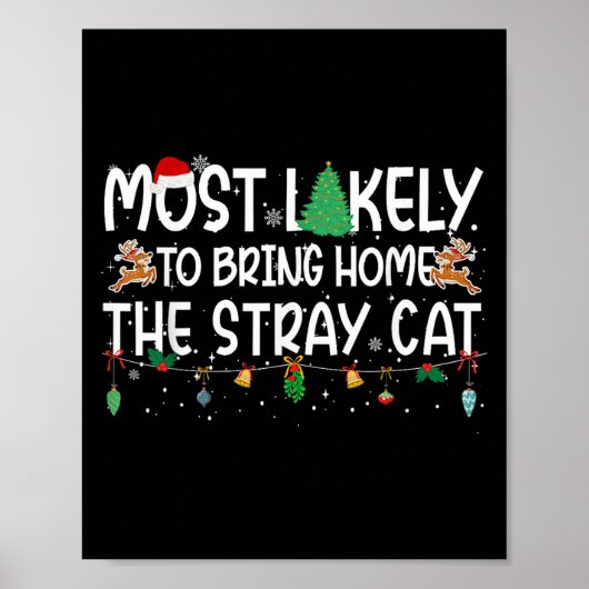 Familie kerstmis waarschijnlijk een thuis te breng poster (Voorkant)