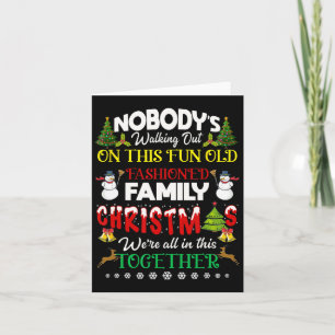 Familie Kerstmis We Zijn Samen Hierin Gelukkig Ker Kaart