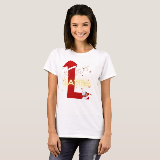 Familie Kerstnaam T-shirt (Voorkant volledig)