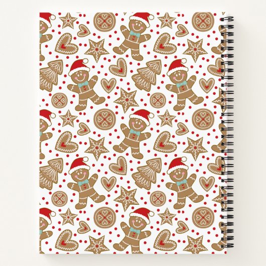 Familie kerstontbijtman Recipe Cookbook Notitieboek (Achterkant)