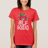 Familie kerstpyjama's - Elf Squad Matching T-shirt (Voorkant)