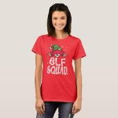 Familie kerstpyjama's - Elf Squad Matching T-shirt (Voorkant volledig)