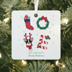 Familie Kerstvakantie Boho Metalen Ornament