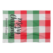 Familie kerstwit groen en rode buffels spelden