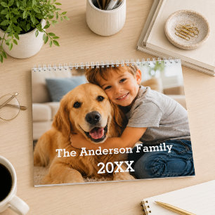 Familie kids foto jaarlijkse herinneringen 2027 kalender
