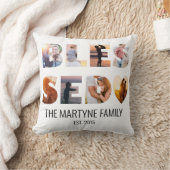 Familie Kinder foto gezegend gepersonaliseerd Kussen (Deken)