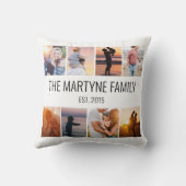 Familie Kinder foto gezegend gepersonaliseerd Kussen (Achterkant)