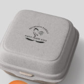 Familie Kip Boerderij Business Rustiek Rubberstempel