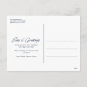 Familie Kust Strand Foto Kerstmis Feestdagenkaart (Achterkant)