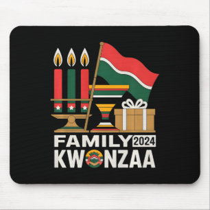 Familie Kwanzaa Matching Outfits voor kinderen Vol Muismat