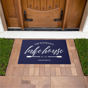 Familie Lake House Verhuur Nautische Custom Decor Deurmat