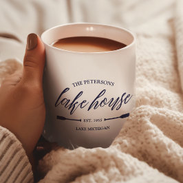 Familie Lake House Verhuur Nautische Custom Decor Koffiemok