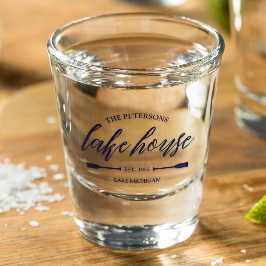 Familie Lake House Verhuur Nautische Custom Decor Shot Glas