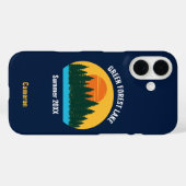 Familie Lake Reunion Schattigee Gepersonaliseerd z Case-Mate iPhone Case (Achterkant (horizontaal))