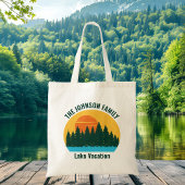 Familie Lake Trip Schattigee Gepersonaliseerd zons Tote Bag