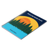 Familie Lake Vakantie Schattige Gepersonaliseerd Z Notitieboek (Linkerzijde)