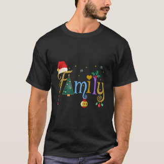 Familie Letters Stijl Liefde Mijn Familie T-shirt