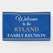 Familie leuk! Aangepaste gezinsherenigingsbanner Spandoek (Horizontaal)