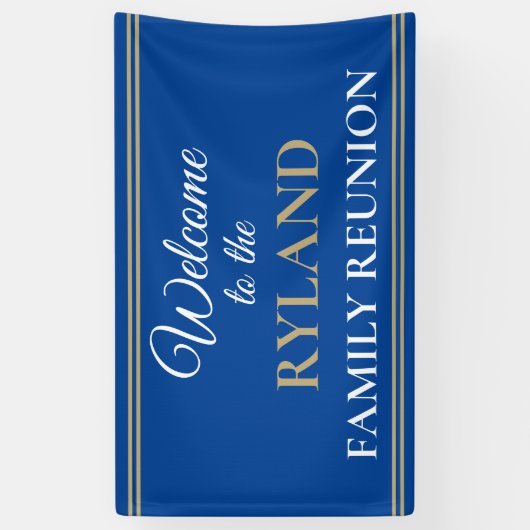 Familie leuk! Aangepaste gezinsherenigingsbanner Spandoek (Verticaal)