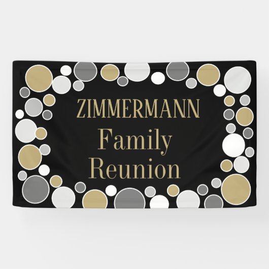 Familie leuk! Aangepaste reülebanner Spandoek (Horizontaal)