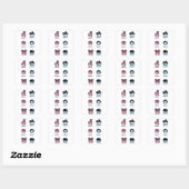 Familie leven Sticker Pack Pap Kind Baby Moeder le (Vel)